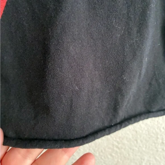 GUESS Logo Crop Top in Black and Red L - Picture 9 of 10